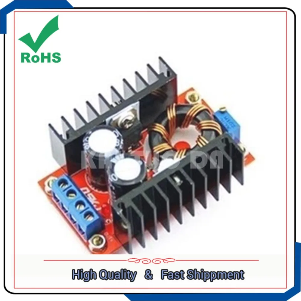 DC-DC step up Booster power supply module for Car Notebook Mobile 10V-32V to DC 12V-35V Adjustable converter Boost 150W 0.75KG