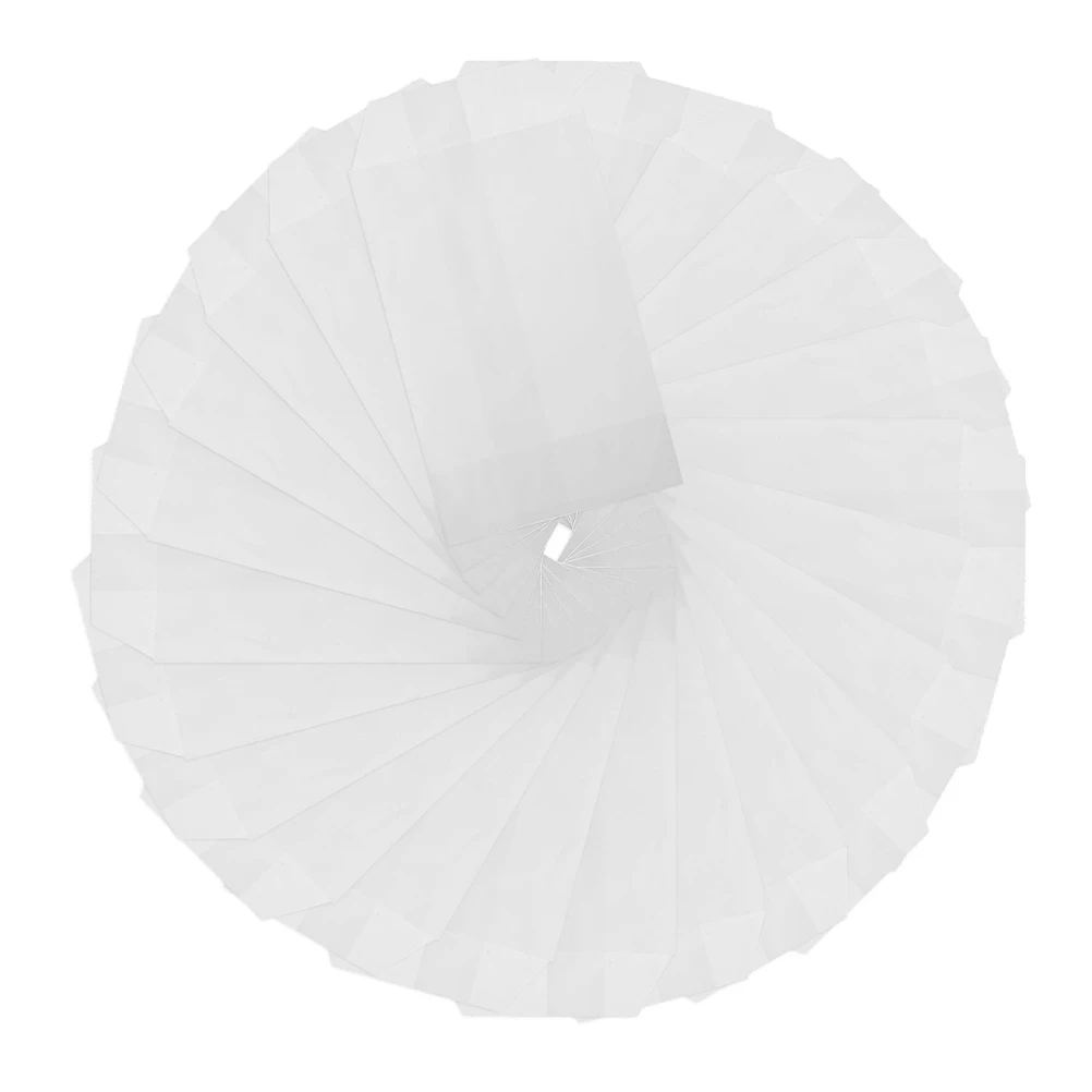 

50 pcs Wax Paper Semitransparent Glassine Food Packaging Treat White Cookie Grocery Bags Sandwich Bags Wrap Bag