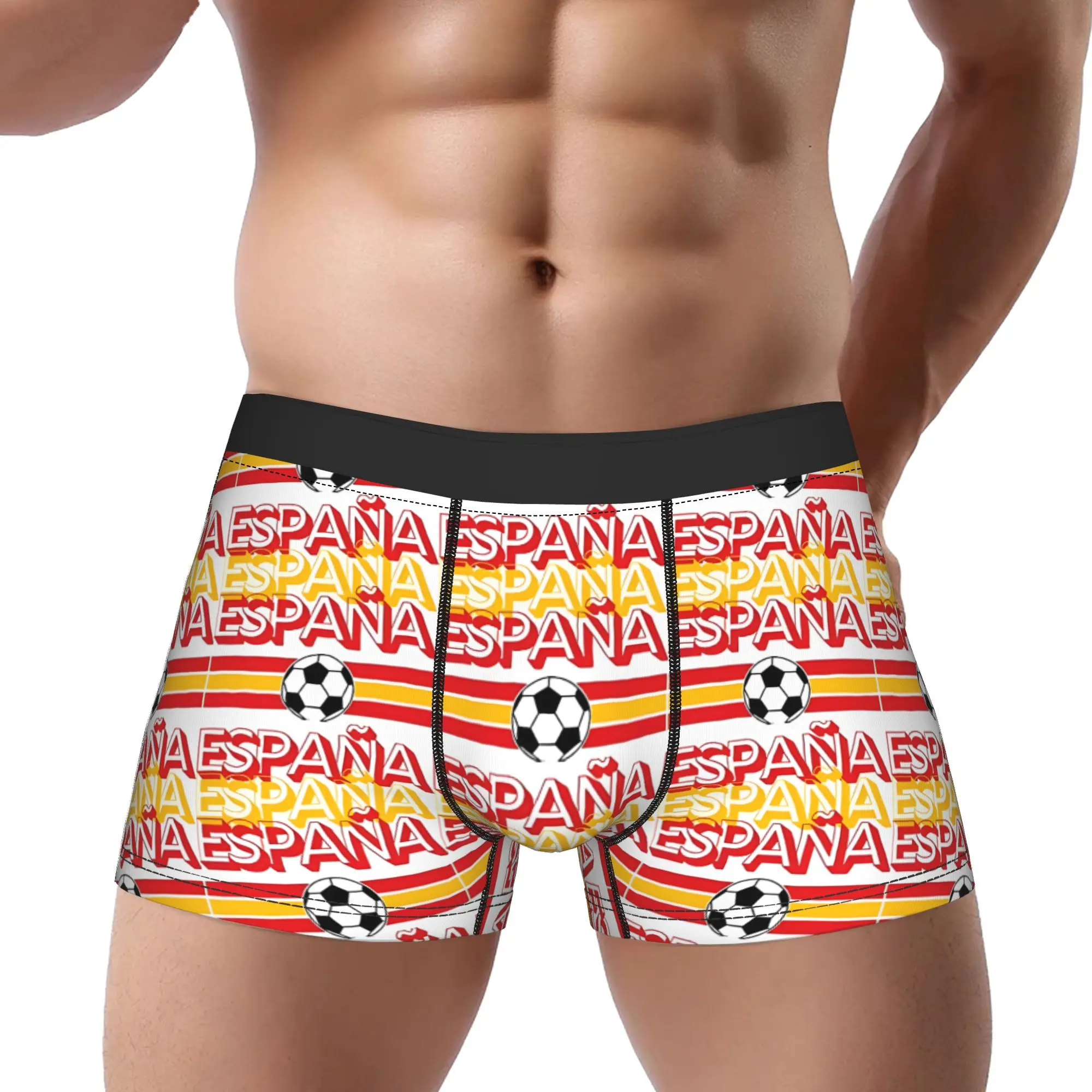 

adults 18 plus Spain Soccer Ball Underpants Breathbale Panties Male Underwear Ventilate Shorts Boxer Briefs