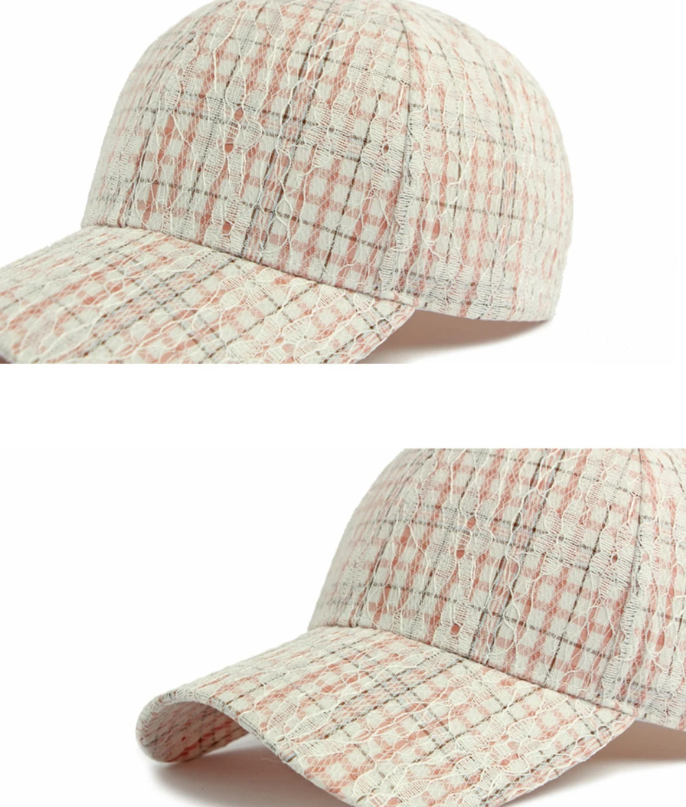 HT5085 Frühling Sommer Sonnenkappen für Herren und Damen 2026 Neue Spitzen-Baseballkappe Unisex Verstellbare Snapback-Kappe Atmungsaktive Baseballmütze – Detail 4