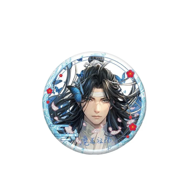 Nowa gra arcymistrz demonicznej broszki uprawa mod Dao Zu Shi Wei Wuxian Lan Wangji Cosplay odznaka przypinki blaszana broszka rekwizyty