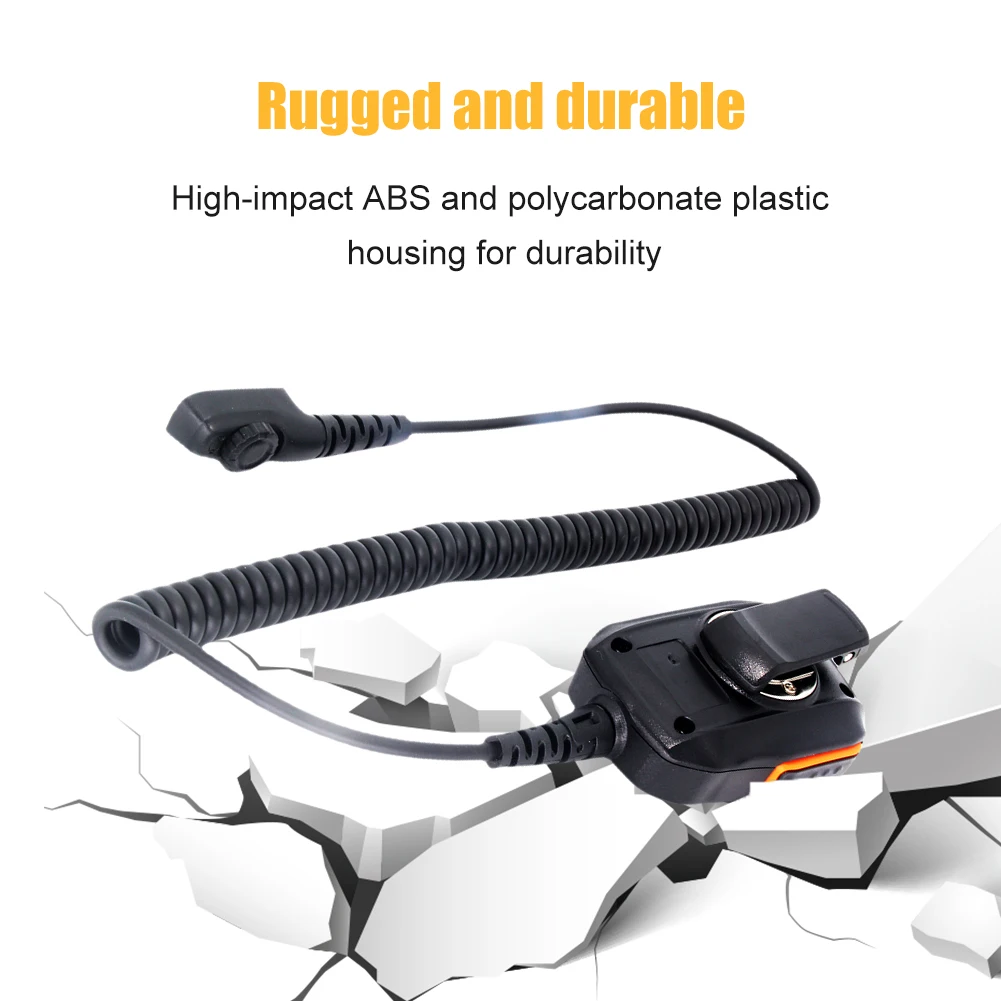 PTT Handheld Mic Microphone Waterproof Speaker Clear Sound For Hytera HYT PD702 PD700 PD700G Walkie Talkie 3.5mm Audio Jack