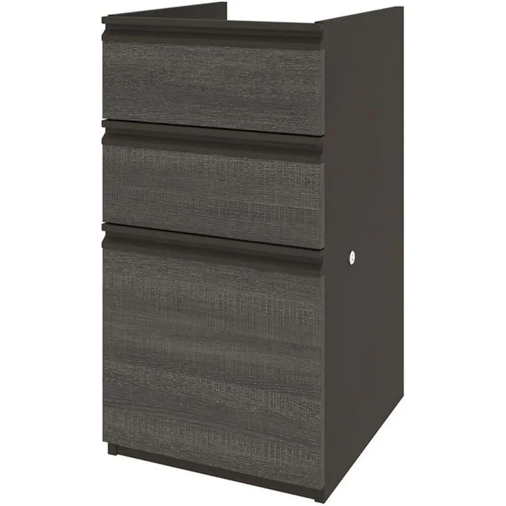 

Премиальный набор из 3-х шкафов с отделкой Bark Gray