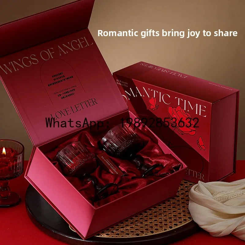 LZ rose scented candle modeling wax scented gift box wedding engagement wedding Qixi Festival gift souvenir