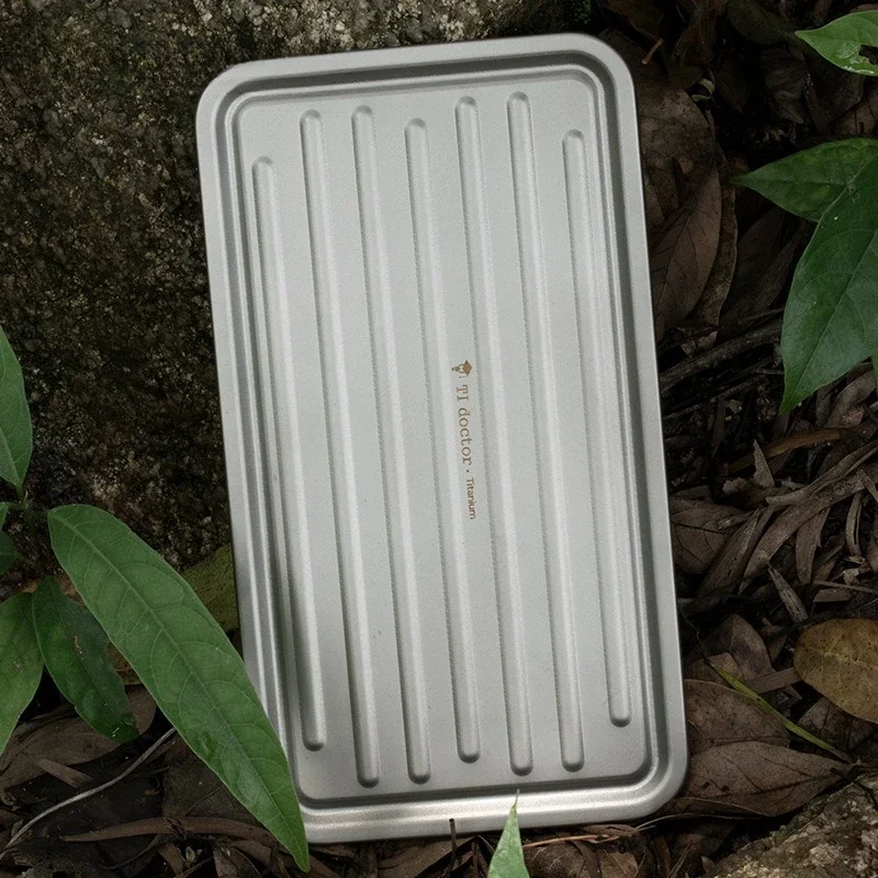 Pure titanium barbecue board folding leg bracket grill camping light and easy to carry pure titanium barbecue board