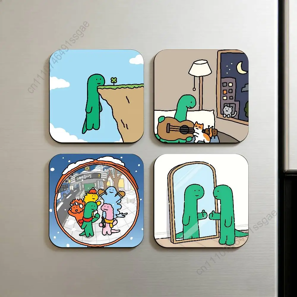 J-JOGUMAN Studio D-Dinosaur Fridge Magnets, Decorative Refrigerator Magnets for Home Kitchen Decor, Strong Magnet Stickers