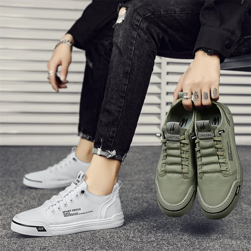 Canvas shoes Walking Shoes Loafers Comfortable Male Footwear tenis hombres New Casual Shoes Men Sneakers Outdoor