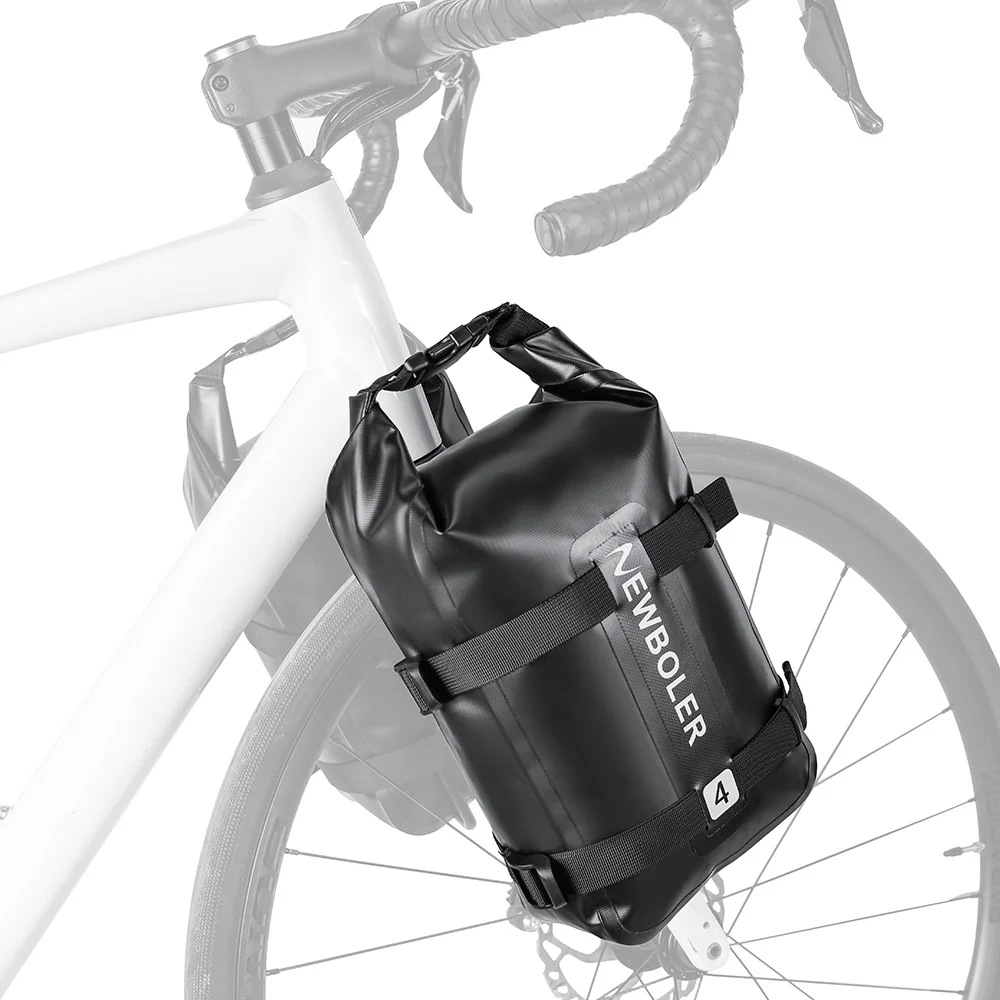 AliExpress NONE NEWBOLER Bicycle Front Fork Shelf With Metal Bike Fork Bag MTB Road Cycling Racks Load Bearing 10L Portable Bike Bag Accessory