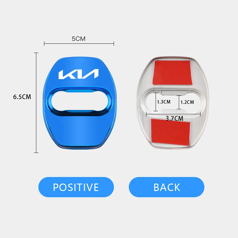 4 قطعة لكيا سبورتاج Seltos Ceed سورينتو كرنفال ريو بوريغو نيرو K9 المعادن قفل باب السيارة غطاء واقية مشبك غطاء ملصق