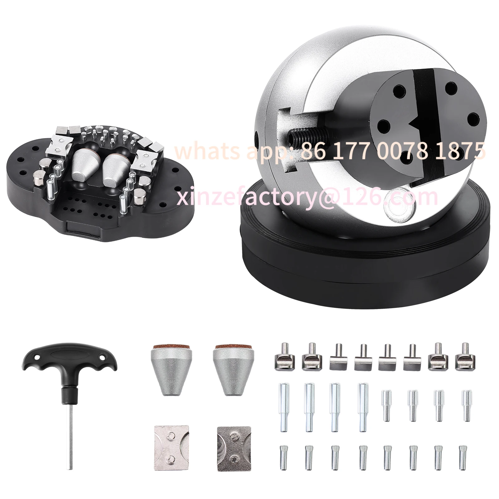 Customizable 10Kg Full Set 5in Engraving Vise Standard Block Ball Inlaid Diamonds Jewelry Adjustable Setting Tool 34Pcs