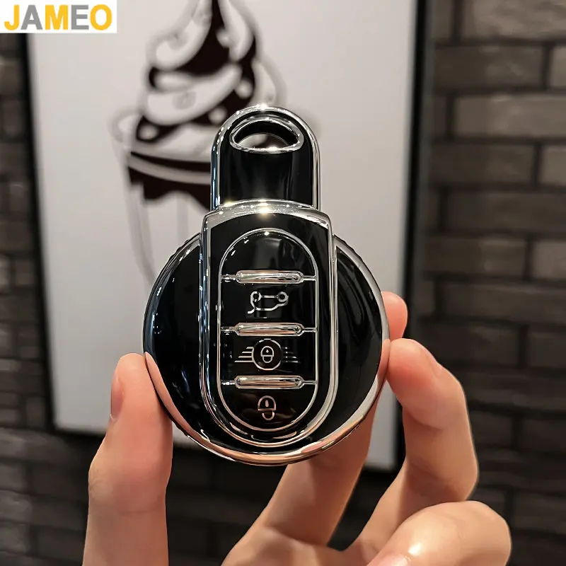 TPU Car Key Cover Case Flip Remote Key Skin Holder Protector Shell for BMW Mini Cooper Countryman Clubman F54 F55 F56 F60