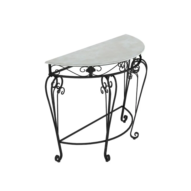 Entrance Table Living Room Console Table Hallway Semi-round Console  Bedroom Corner Furniture Decor