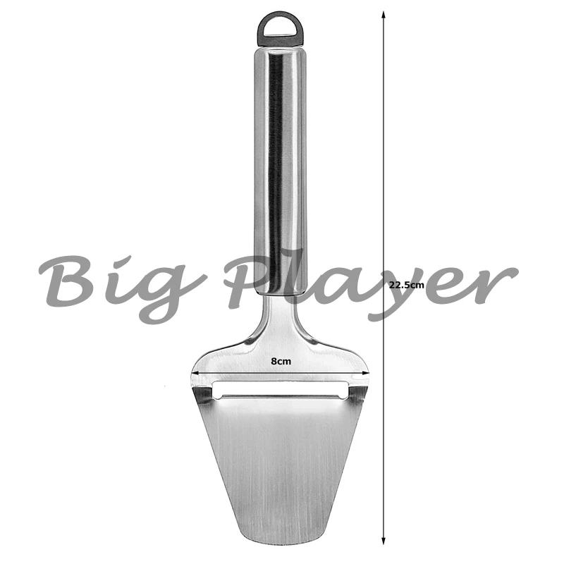 

Stainless Steel Cheese Slicer, Heavy Duty Plane Cutter, Non-Stick Cheese Slicer