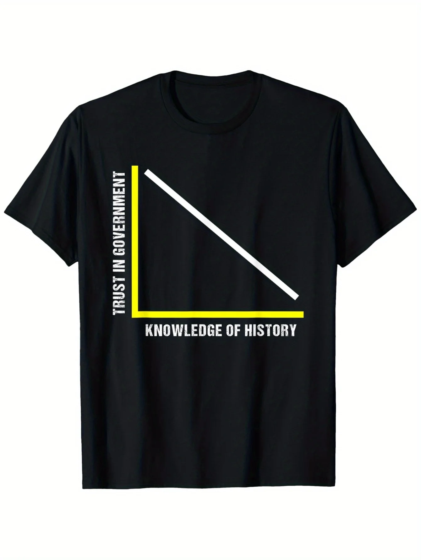 

Trust in Government and Knowledge of History T-Shirt Suitable for Mens Womens Outdoor T-Shirt 100% cotton