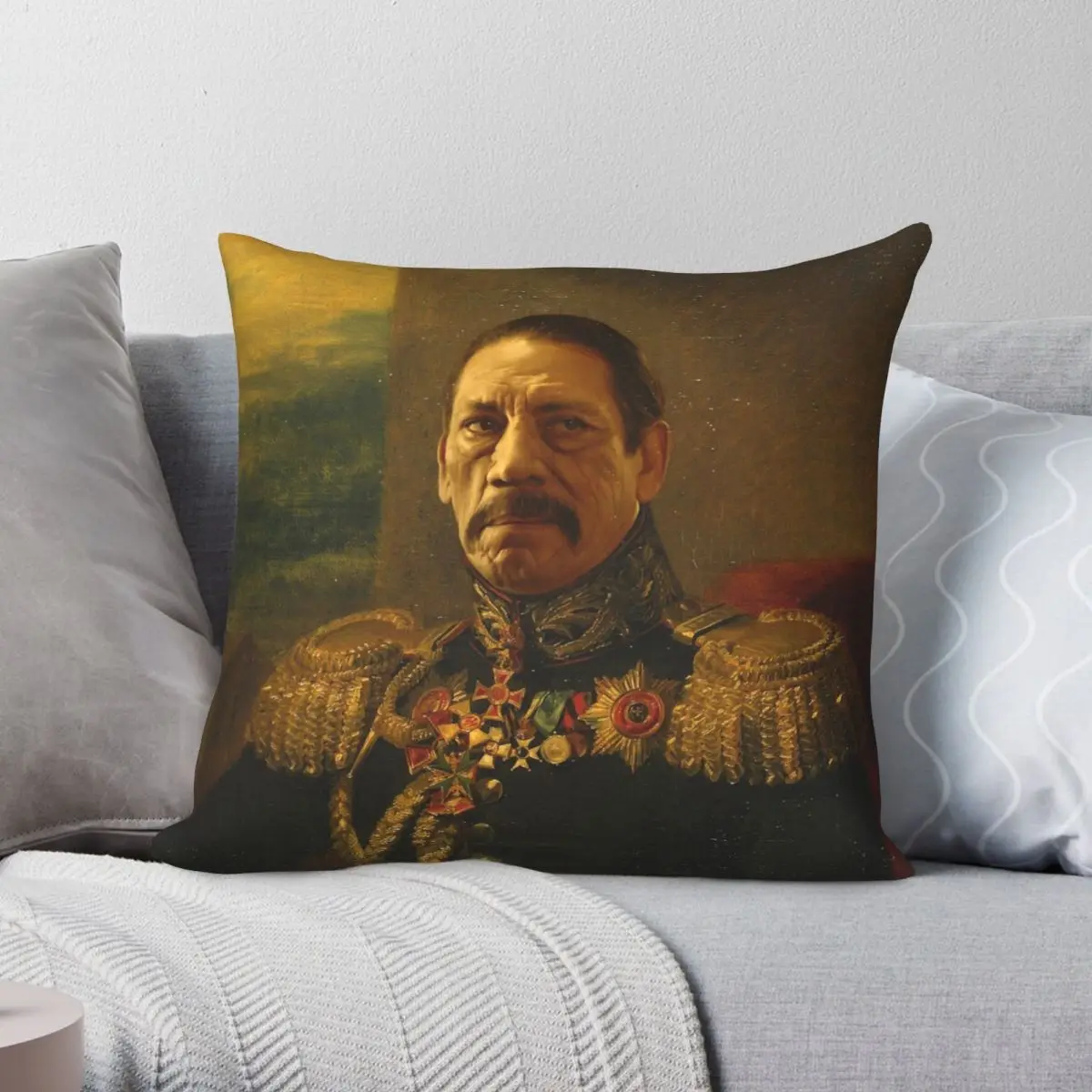 Danny Trejo Replaceface Pillowcase Polyester Linen Velvet Pattern Zip Decor Throw Pillow Case Room Cushion Cover 45x45