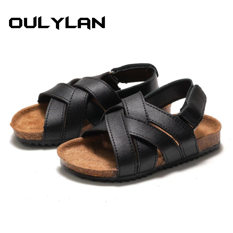 

Spring Summer Children's Cork Sandals for Students Boys Shoes Girls Flip flop Slippers Trendy Beach Shoes Korean Edition