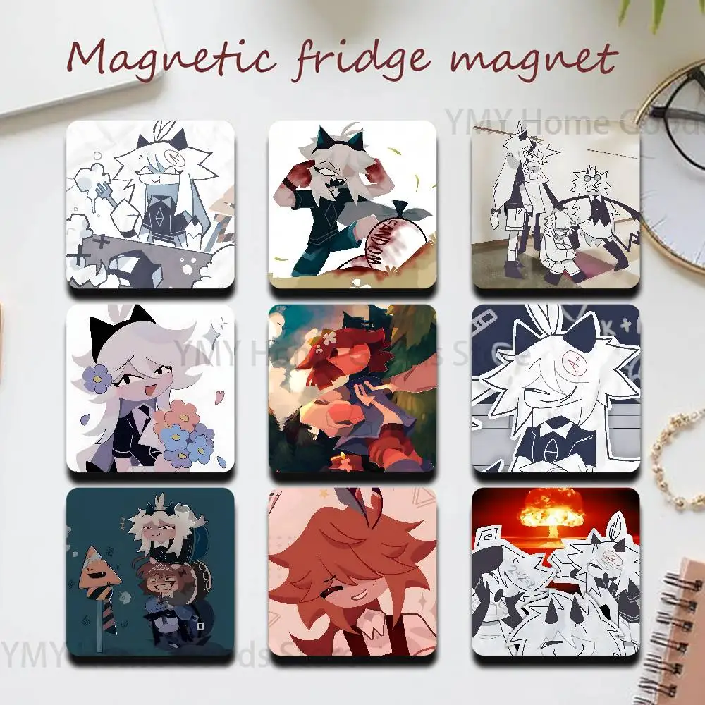 Alice Oliver Katie Agetha Engel circle FPE New PVC Fridge Magnet for Cartoon Refrigerator Decor For Child Magnetic Toy