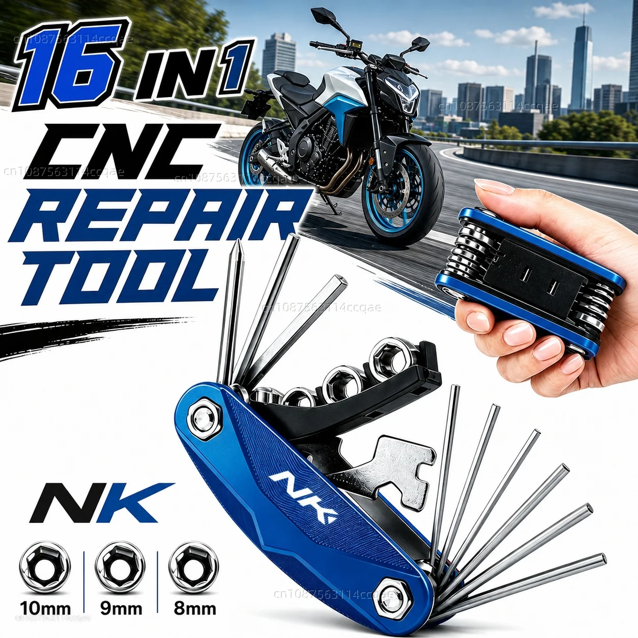 For CFMOTO 450NK 675NK 800NK 125NK NK 675 NK 450 NK 800 Motorcycle Tool Repair Kit Multifunctional Screwdriver Wrench Hex Key