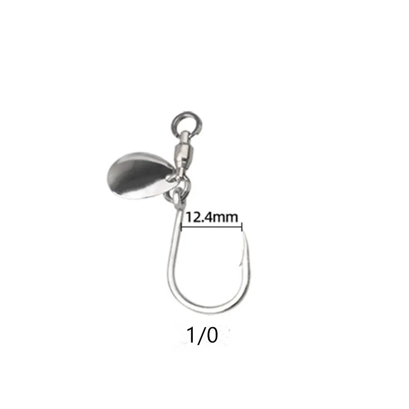 Ufishing 5 Stück/Beutel Korrosionsbeständiger Edelstahl-Angelhaken mit Klinge 2026 Neue Big Game Spinner-Haken – Detail 3