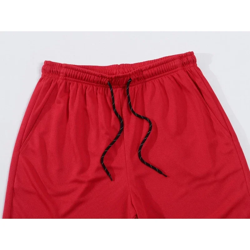 2026 Summer Men's Shorts New Polyester Breathable Elastic Pull Rope Basketball Running Casual Sports Shorts image 4