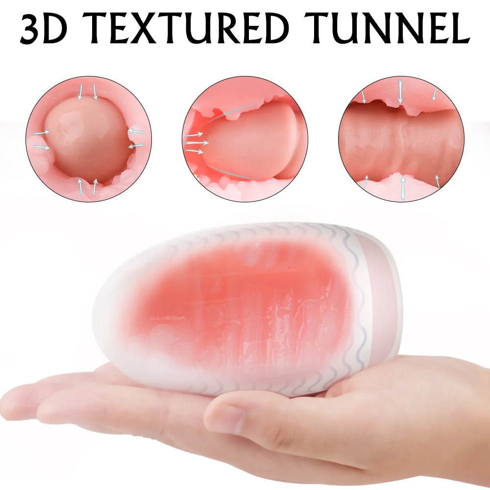 Magic Cat Masturbation Egg Sex Toys for Men 18+ Real Vagina Pussy Adult Goods Supplies Male Penis Glans Training Masturbators