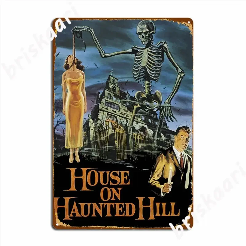 House On Haunted Hill Metal Sign Club Bar Printing Club Party Wall Decor Tin Sign Posters