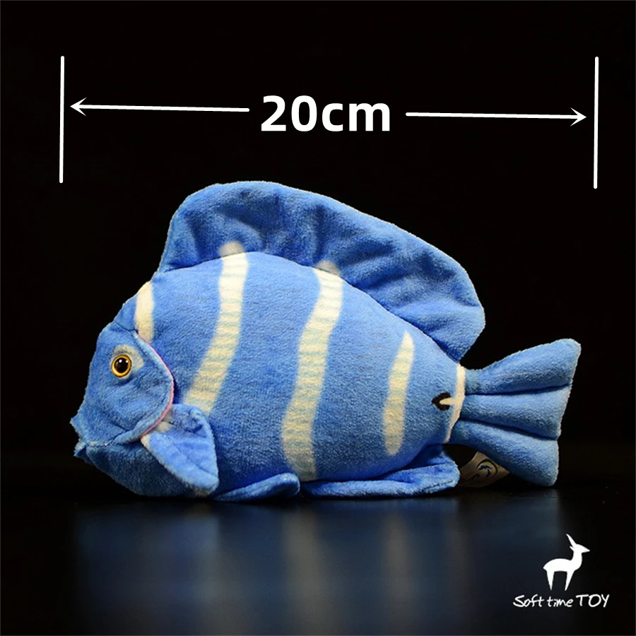 

Blue Tang Surgeonfish High Fidelity Anime Cute Plushie Lancetfish Plush Toys Lifelike Animals Simulation Stuffed Doll Kawai Toy