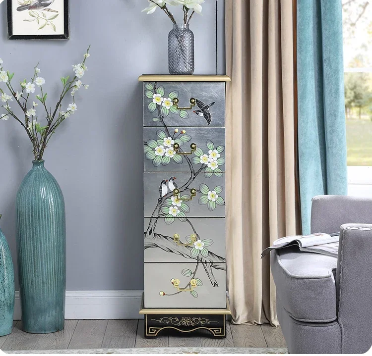 

Комод для гостиной, подставка для бонсай, напольная подставка для цветочных горшков с покраской, подходящая для балкона.