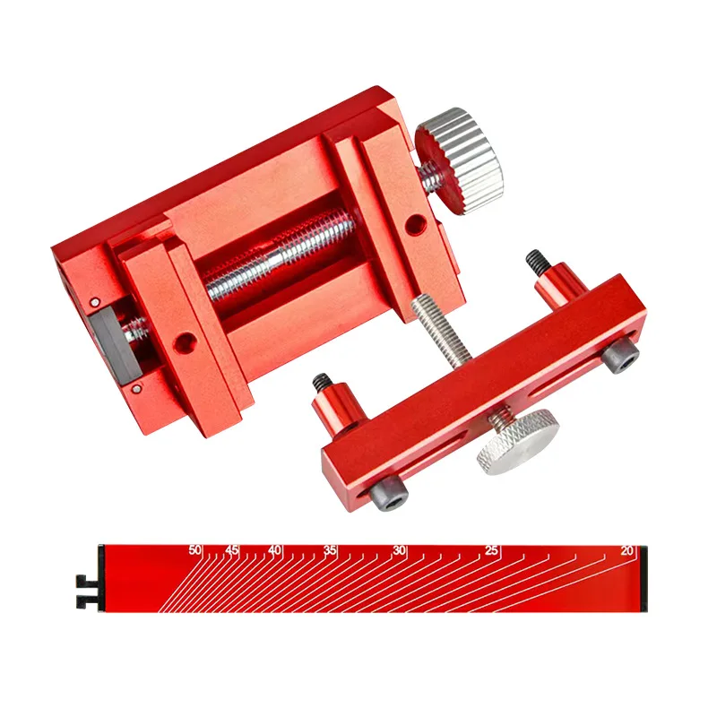 Hand Tool Sharpening Jig for Chisels and Plane Irons with Non Slip Base and Adjustable Angle Locking Mechanism Features