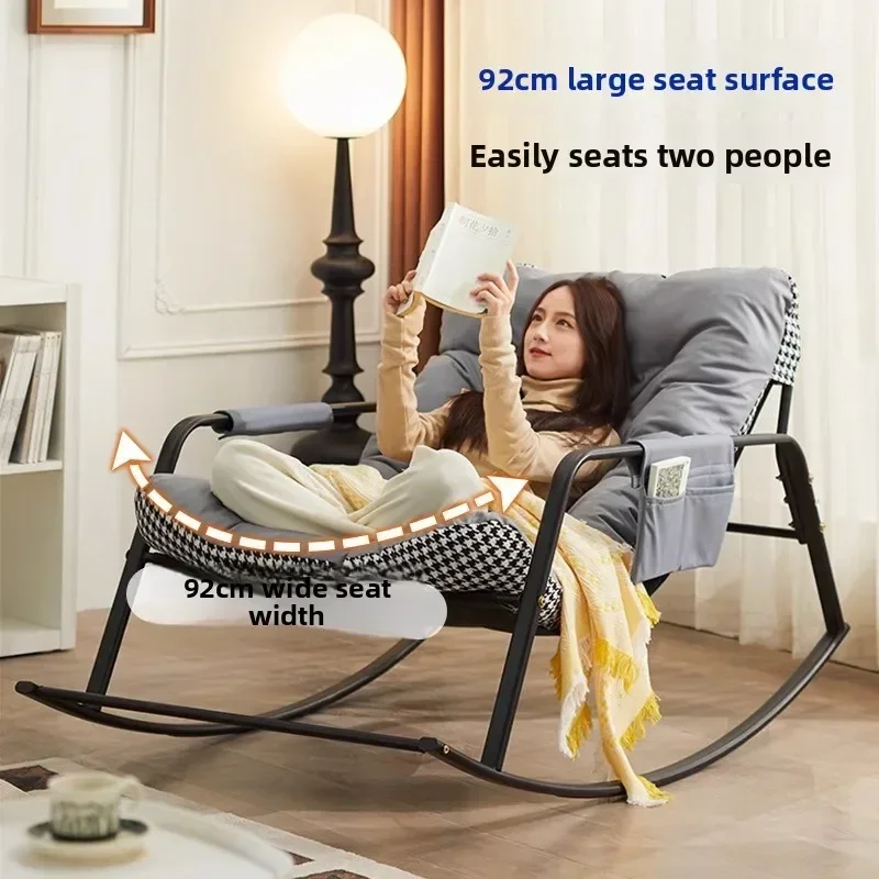 Stable Lazy sofa sleepable reclining double rocking chair adult reclining chair balcony leisure chair living room rocking chair