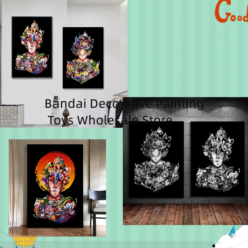 Dragon Ball Anime Print On Canvas Prints Poster Goku Home Room Painting Gifts Cartoon Character Picture Decoration Paintings