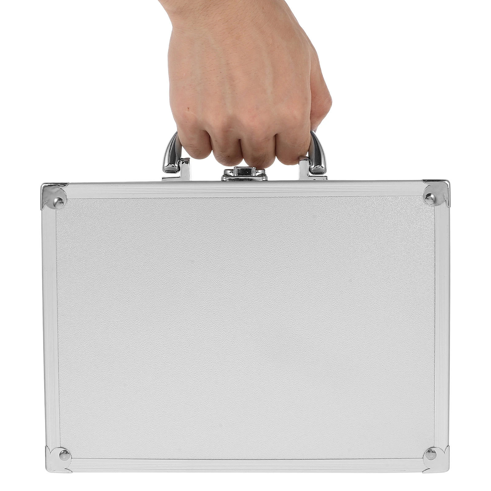 

Aluminum Alloy Toolbox Durable Lightweight Storage Case for Tools Accessories Secure Locking Mechanism Portable Carrying