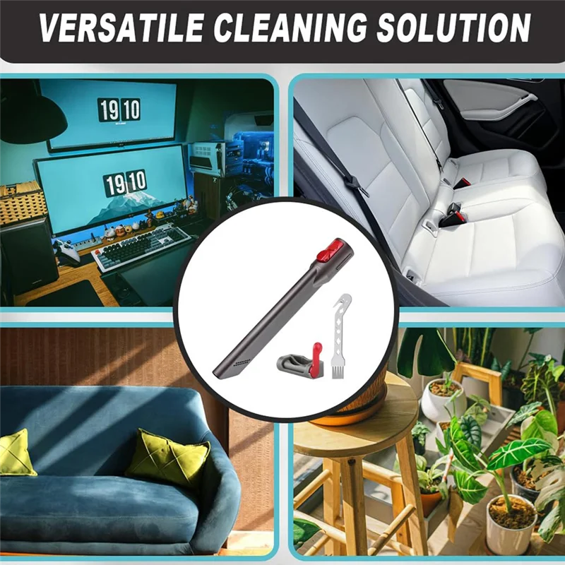 【24 ساعة-تخفيضات!】أداة شق للمكانس الكهربائية Dyson V7/V8 V10/V11 V12/V15 Gen5–25 سم/0.8 قدم فوهة سريعة التحرير مع الزناد L