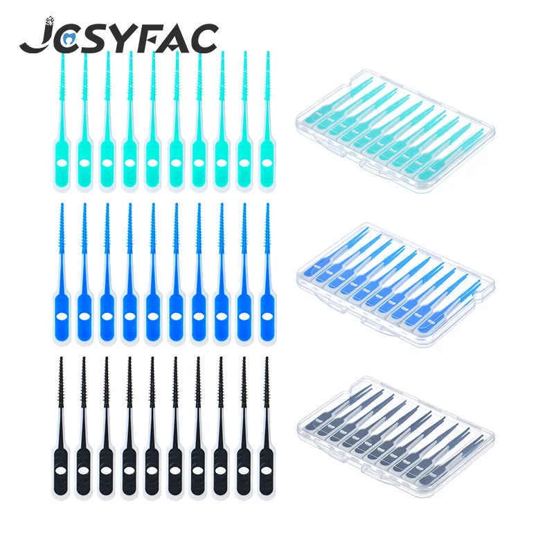 

20Pcs Floss Hygiene Dental Silicone Interdental Brush Toothpick Health Teeth Cleaning Dental Supplies Dental Beauty