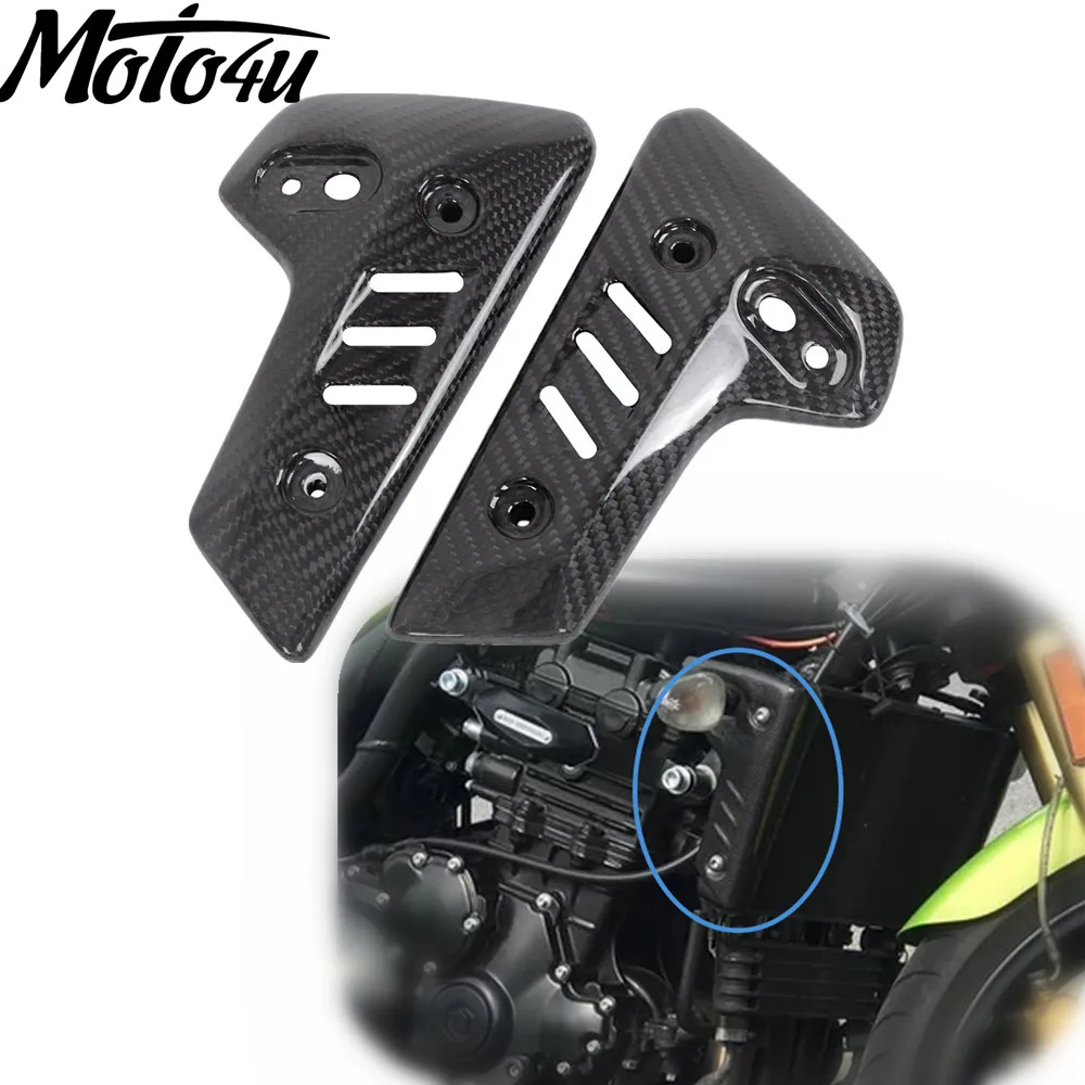 

100% Carbon Fiber Motorcycle Radiator Guards Protector For Triumph Speed Triple 1200 2021