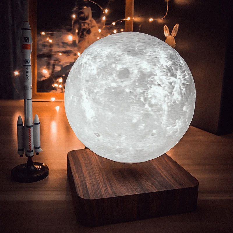 Magnetic Levitation Night Light Moon Moon  Room Lights Decor Mars Saturn Atmosphere Light Gift Night Lights