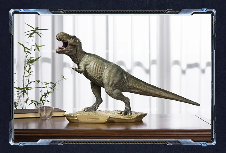 Rare Limited edition large TOP Jurassic dinosaur Tyrannosaurus dragon Handmade Copper Carving Sculpture Decorative art statue