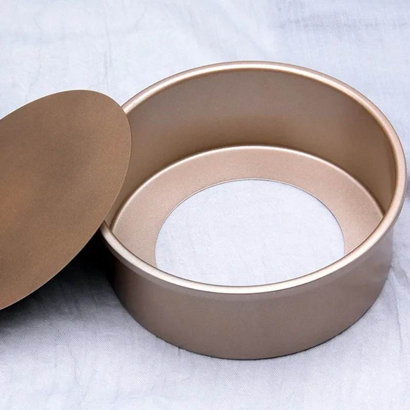 Round Cheese Cake Pan 6-Inch & 8-Inch & 10-Inch Cylinder-shaped with Removable Bottom Non-Stick Bakeware Cake Mold Cake Mould