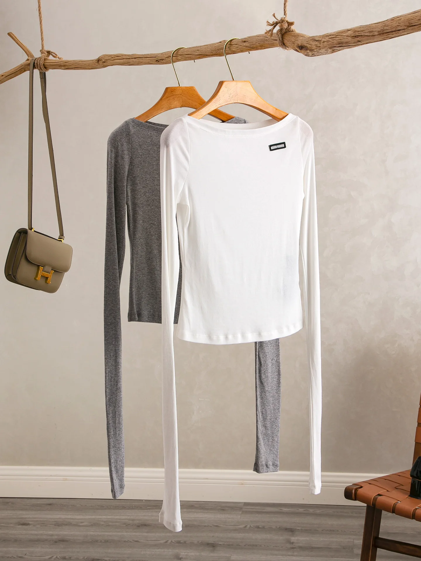 

Летняя новинка YongLeap: хлопковая футболка с вышивкой, длинным рукавом, приталенная, универсальная, на одно плечо, дышащая, влагоотводящая