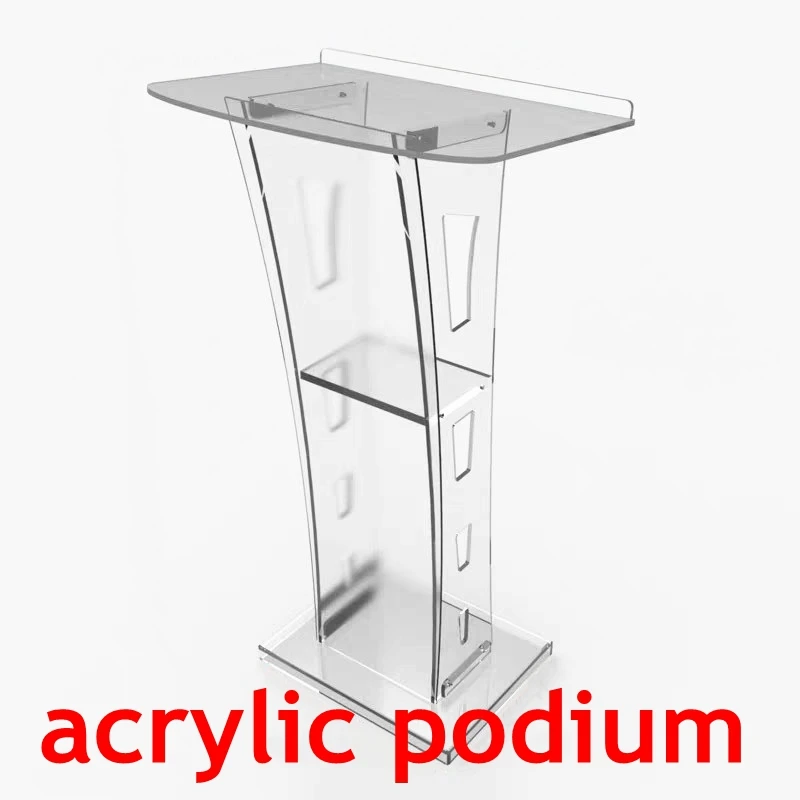 new Removable Hosting Acrylic Podium Welcome Podium Conference Stage Colorful Discoloration Signing Stage