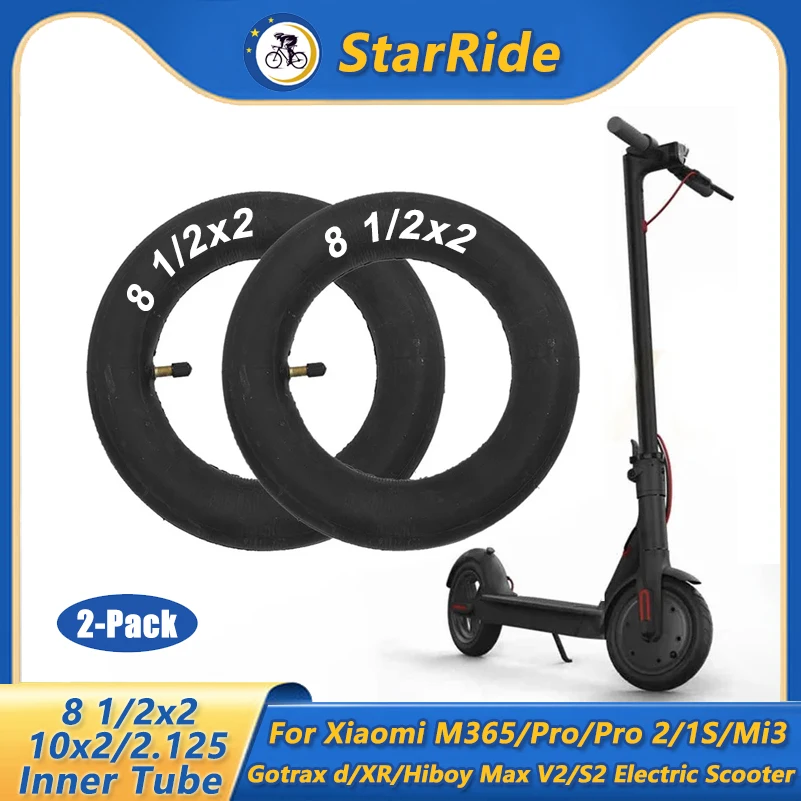 

Для электрического скутера Xiaomi M365 Pro, утолщенные внутренние трубки 8,5 "или 10", резиновая передняя и задняя шина 8 1/2x2, сменная пневматическая шина
