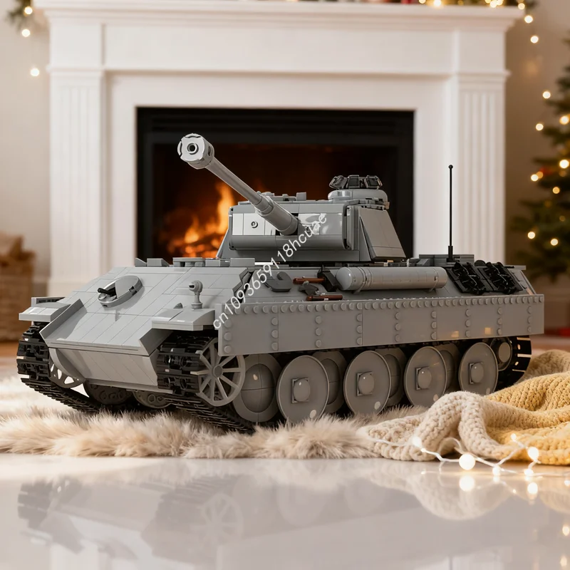 

2530pcs MOC Tank Panzerkampfwagen V Panther Sd Model Building Toy Blocks Assemble Christmas Gift Creative Education Brick Kids
