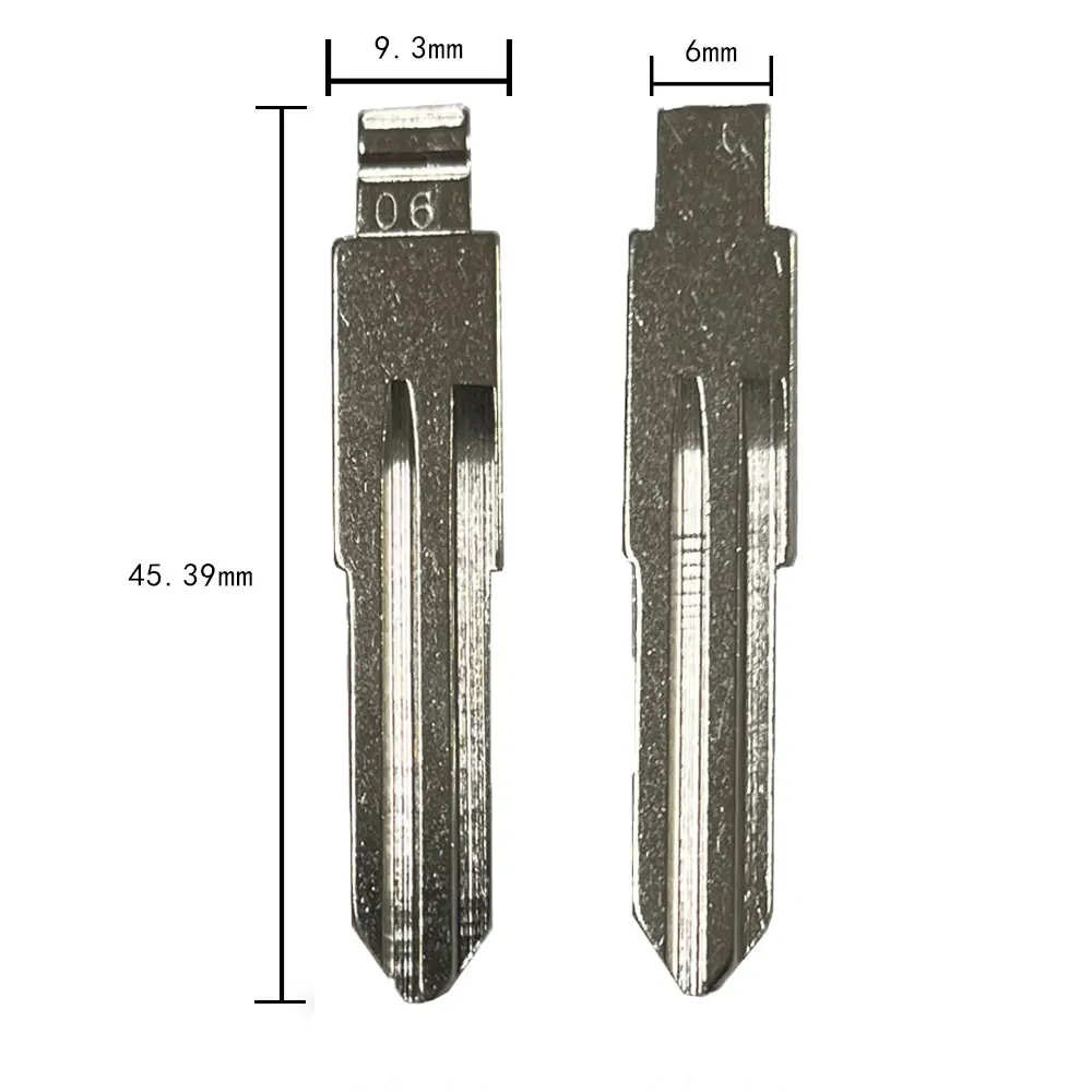 10 шт. 06 # NSN11 металлический Автомобильный ключ с откидной крышкой для Nissan Bluebird Cedric Cefiro Subaru Honda KD VVDI JMD Fob сменные лезвия