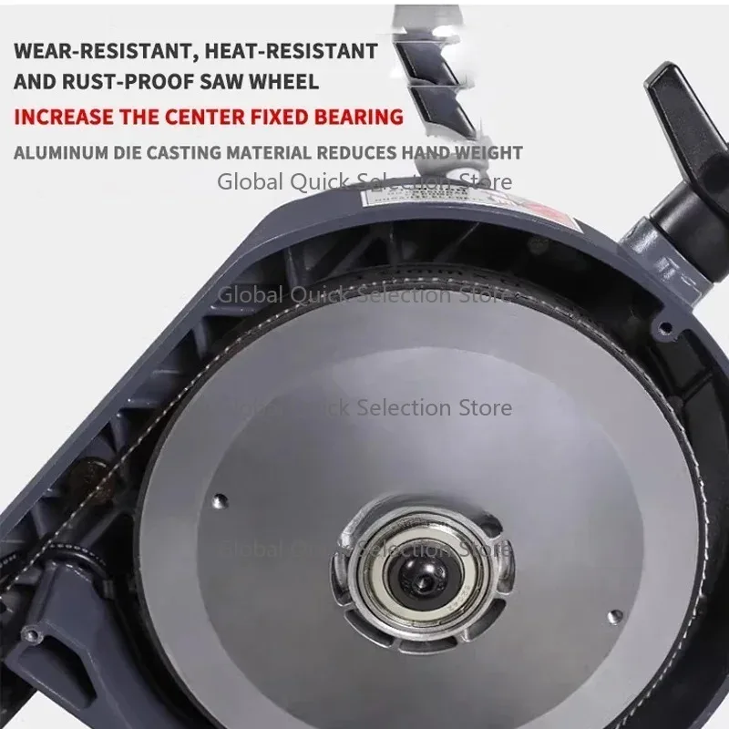 HX-150 Metal Band Saw Port-able 45° Cutting Machine Multi Function Pipe Material Steel Cutting Band Saw Woodworking Machine