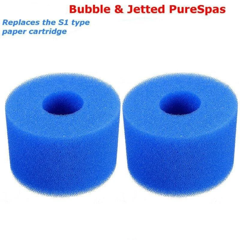 

2 Pack Pool Filter Foam Filter for Intex Type S1, Foam Filter for Spa, Swimming Pool, Reusable and Washable