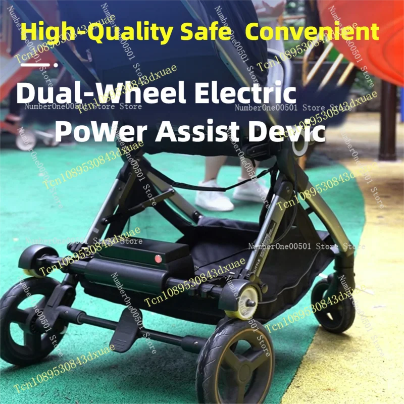 Smart Electric Push Cart Power Assist Kit for Stroller Shopping Wagon Camping Trailer