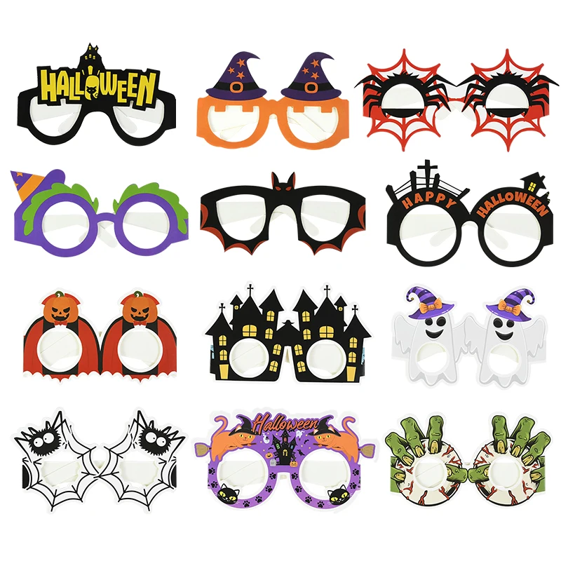 

Halloween Glasses Pumpkin Ghost Spider Bat Glasses Frame Halloween Party Decoration Costume Cosplay Props Eyeglasses Kids Favors