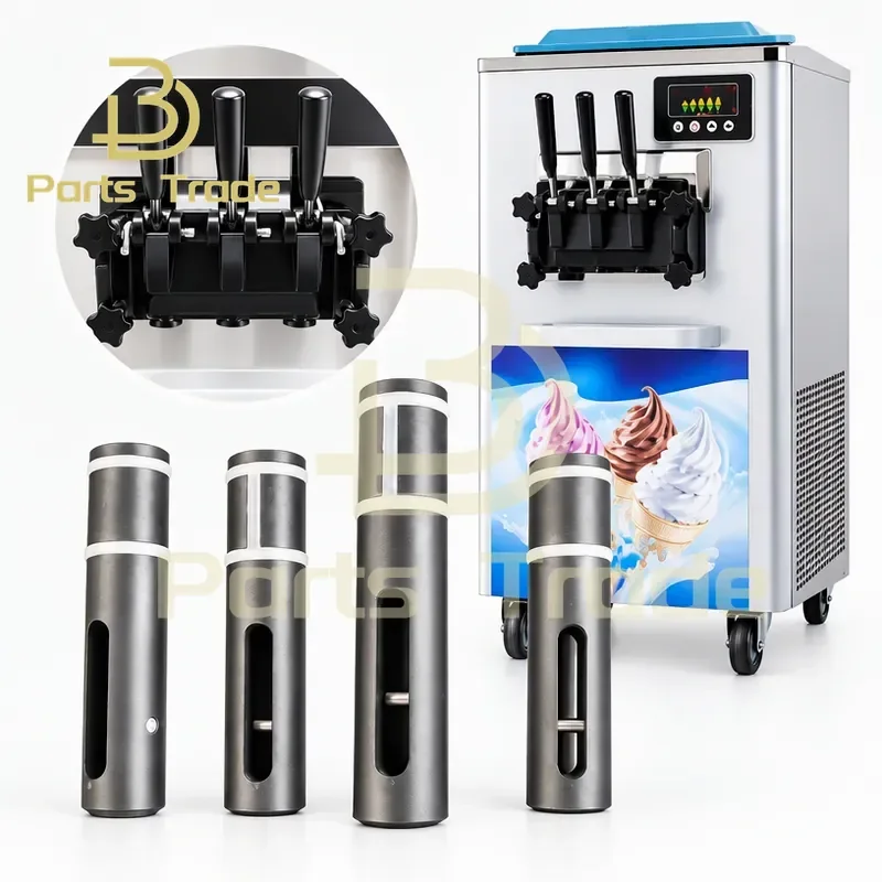 2 Side 1 Middle Valve Rod Ice Cream Maker Parts Discharge Piston For Soft Serve Machines Pay Attention To The Length