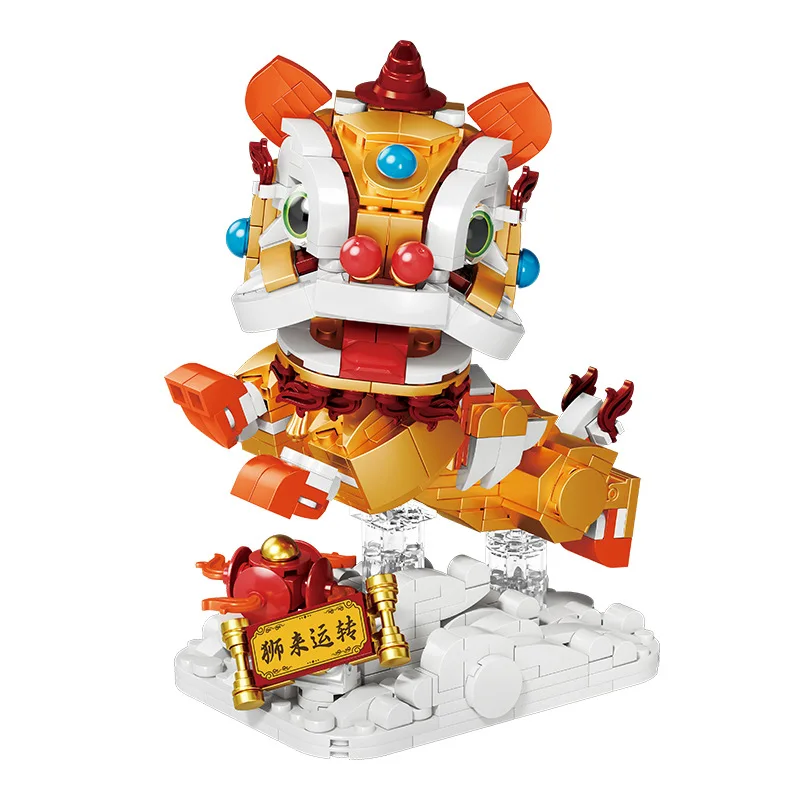 كتل تكديس الحظ الدوارة Pixiu Lion الميمونة ألعاب شعبية هدية على الطراز الصيني #3