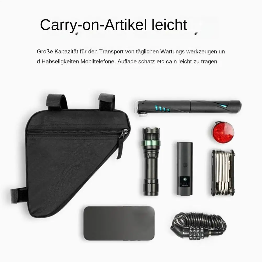 Fahrradrahmen-Vorderrahmentasche, wasserdichte Dreieckstasche für Fahrräder, Fahrradtasche, Werkzeugtasche, Fahrrad-Aufbewahrungstasche, Fahrradzubehör – Detail 3